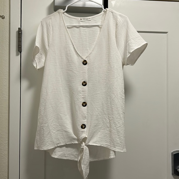 FSL Apparel Tops - White FSL Apparel Button Up Shirt